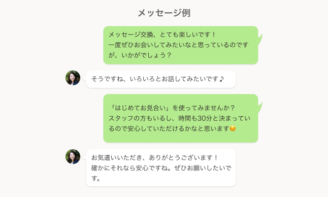 メッセージ例